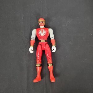 BANDI Red Power Ranger Action Figure, 2002 Toy, 6"